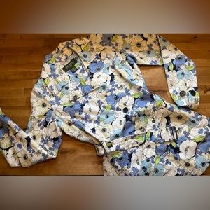Eddie Bauer belted floral jacket (Size S)